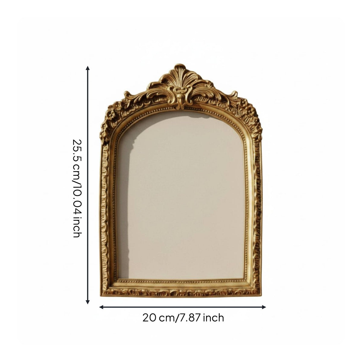 Ornate Vintage Frame Tabletop Display Vintage Picture Frame Glass Front Home Decor for Bedroom