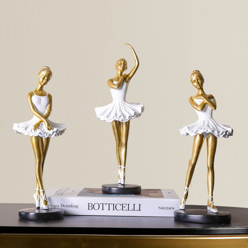 Creative Nordic Ballet Dancer Figurine for Living Room, Princess Room, Desktop Home Decor Gift