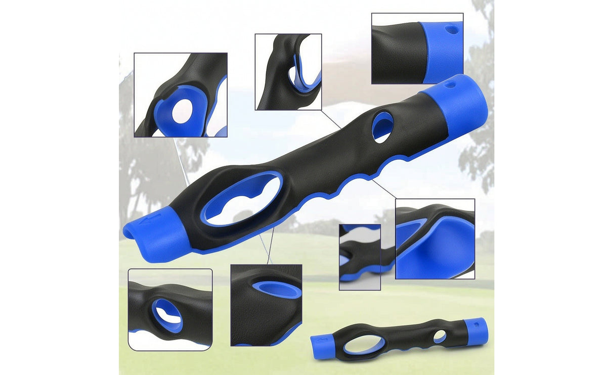 Ergonomic Golf Grip Training Aid Right-Handed Golf Grip Training Aid Contoured Club Attachment Tapered for Beginners, Golfers, Driving Range, Home Practice