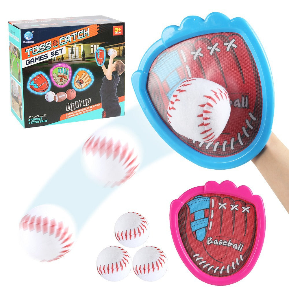 Children's Sticky Target Ball Baseball Set with Lights