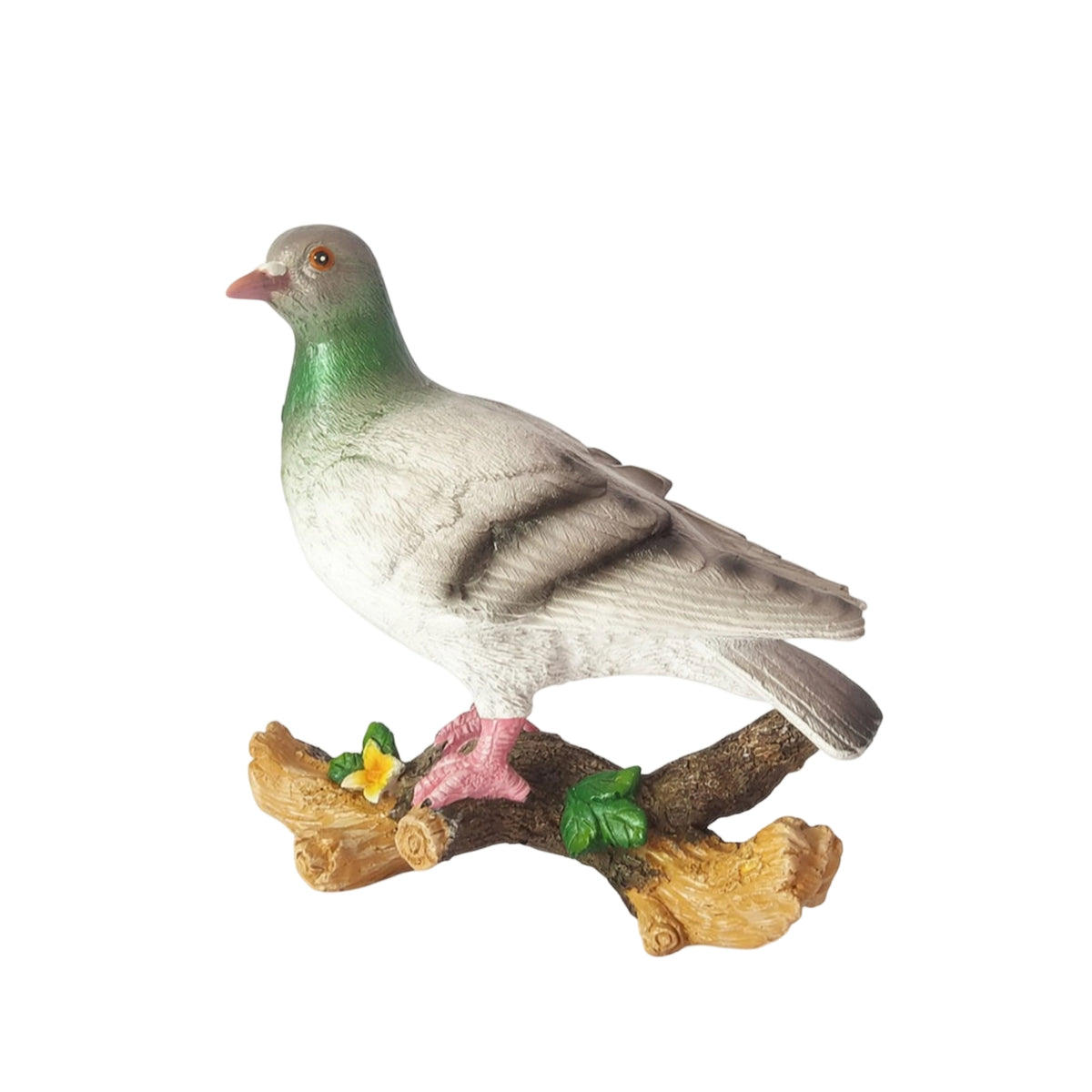 Pigeon Figurine on Branch Compact Dove Statue Model Lightweight for Garden, Yard