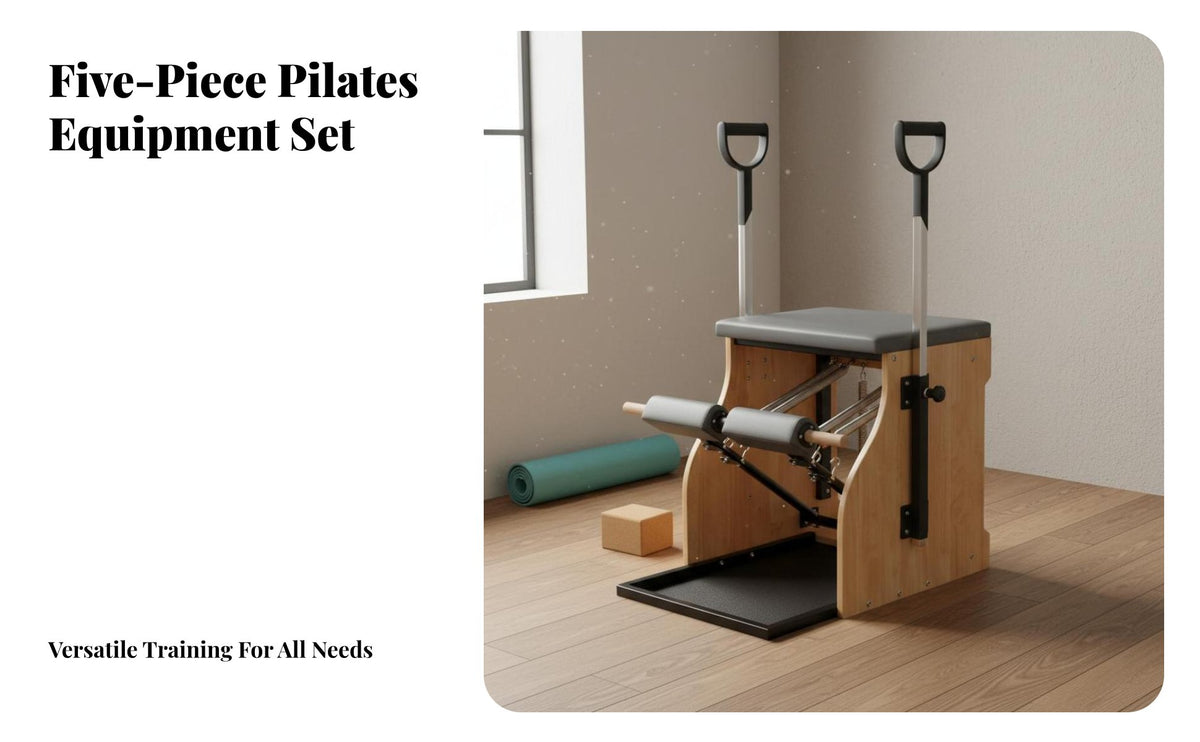 Commercial Grade Wooden Pilates Wunda Chair Full Body Workout Pilates Stability Chair High-Quality Springs Fitness Equipment Multi-Functional for Personal Trainers, Physical Rehabilitation Patients, Mind-Body Practice Studio, Rehabilitation Center, Home