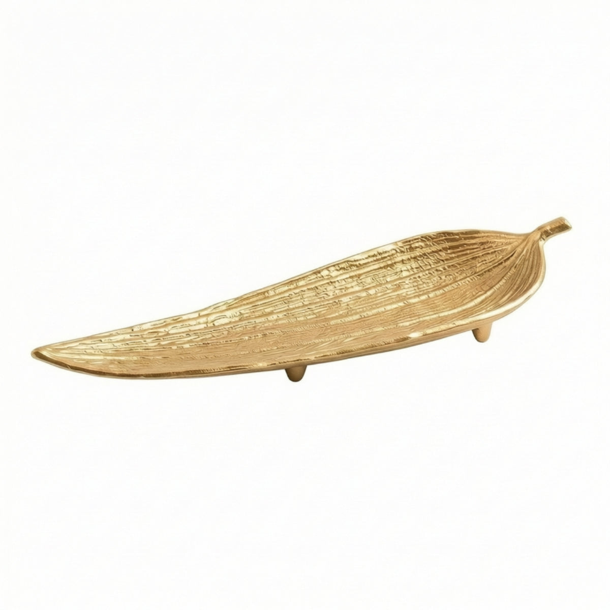 Leaf-Shaped decorative Tray with Feet Decorative Leaf Tray Low-Profile for Coffee Table