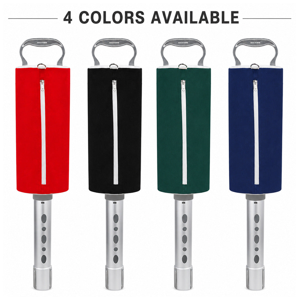 Two-Section Aluminum Tube Golf Ball Retriever with Cloth Bag, Large Capacity, Portable, No Bending