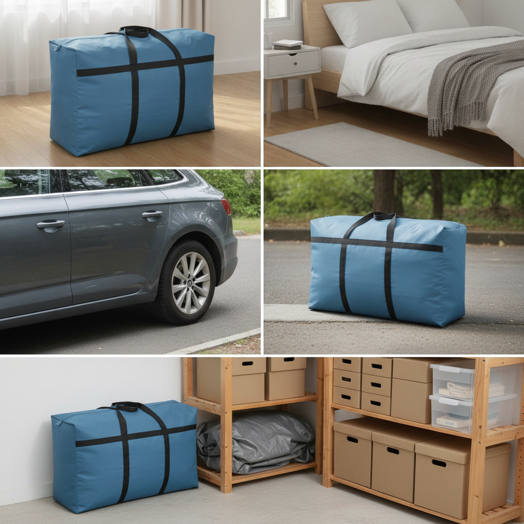 Oxford Cloth Travel Storage Bag Moisture-proof Luggage Packing Bag for Moving and Air Travel