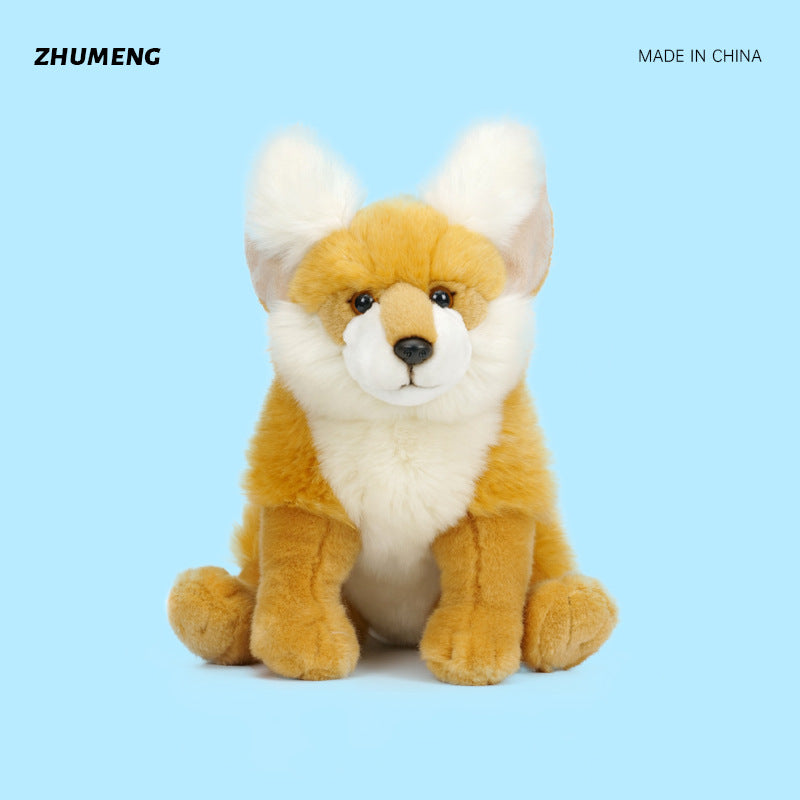 Plush Fennec Fox Toy - Realistic, Soft, for Kids 4-6 Years