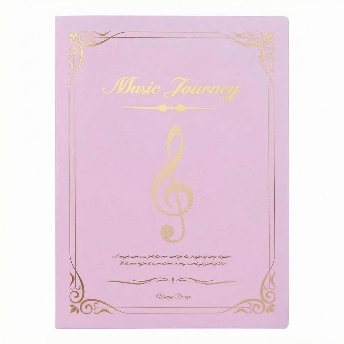 Hard Cover A4 Music Score Folder Treble Clef Sheet Music Binder