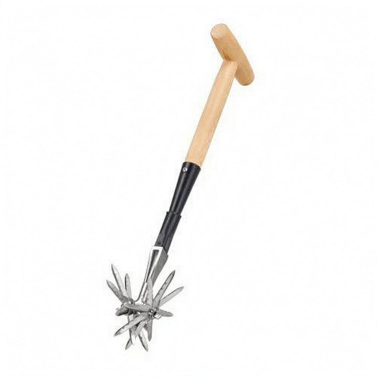 Manual Rotary Tiller T-Handle Soil Crumbler Lightweight