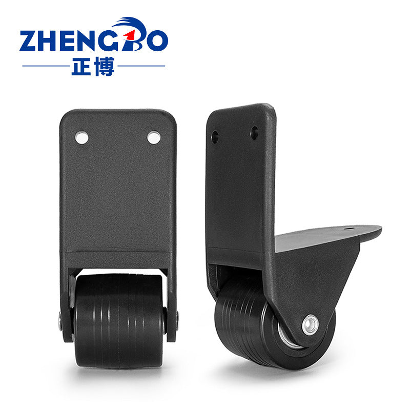Zhengbo Plastic Right-Angle Wheel with Bearing for Luggage and Speaker