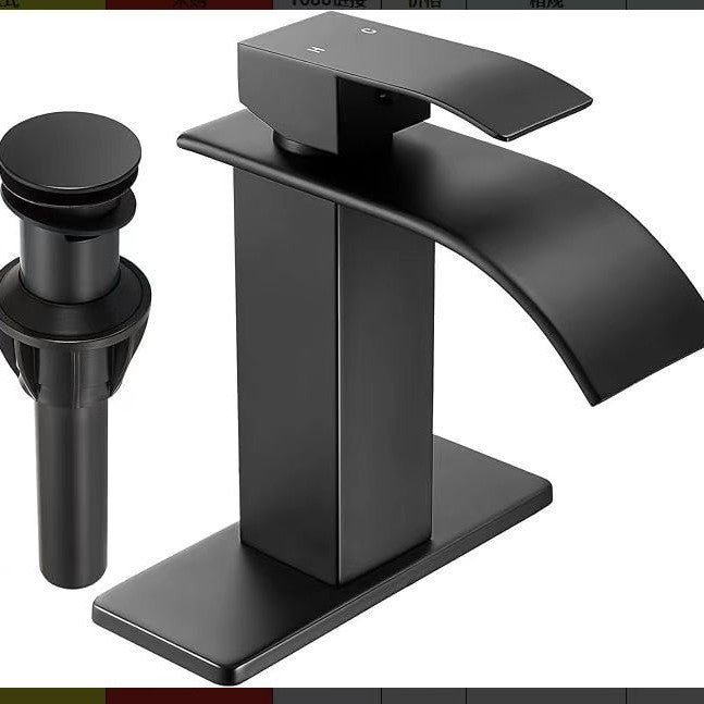 Factory Price Waterfall Solid Copper Basin Faucet for Bathroom Sink