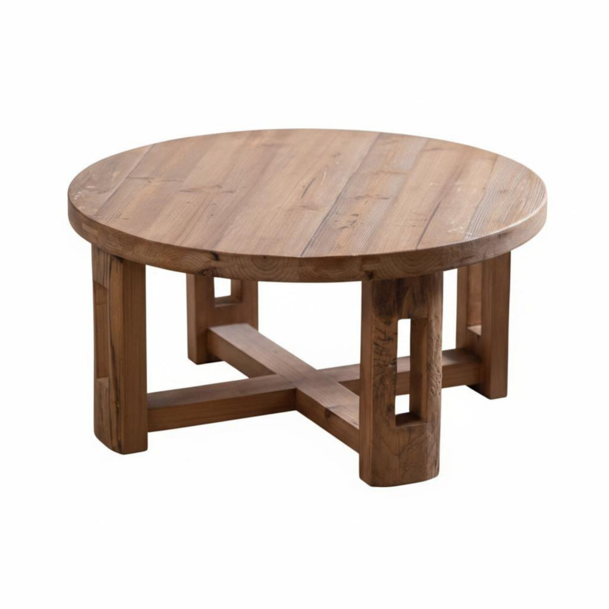 Round Pedestal Table Waterproof Round Tripod Table Modern Design Sturdy Construction for Renters, Adults, Patio, Garden, Balcony