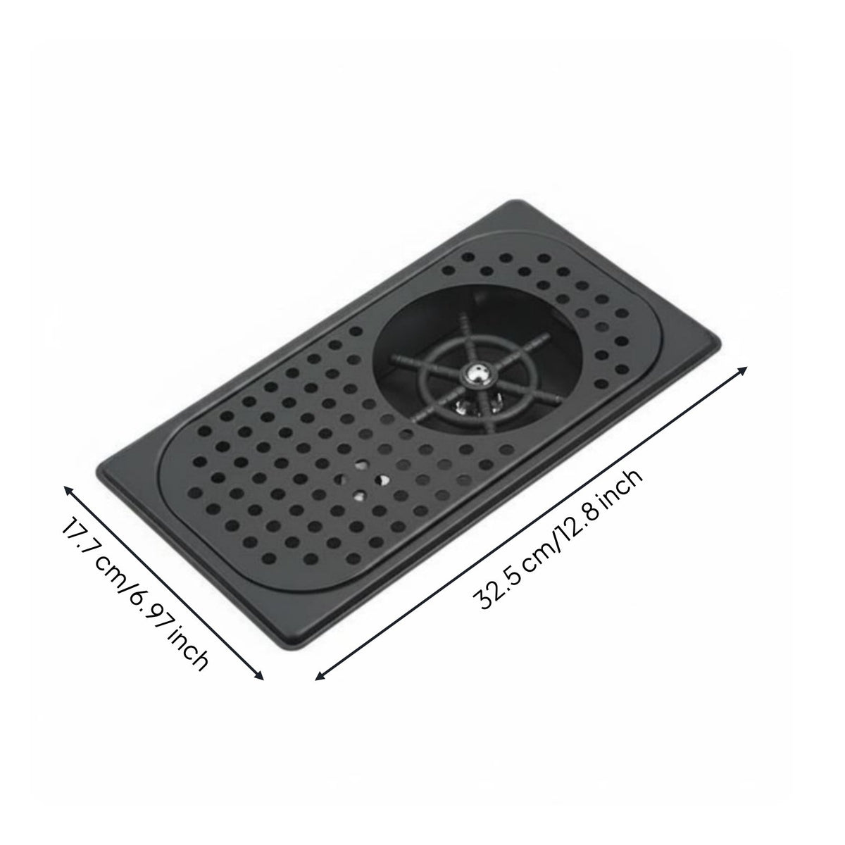 Automatic Cup Washer Powerful Water Streams Multi-Angle Spray Coffee Bar Glass Washer for Taverns, Cafes, Restaurant, Countertop