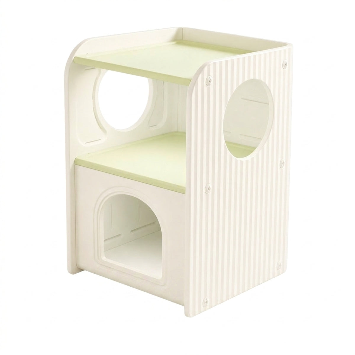 Cabinet Pet House Enclosed Indoor Pet House Sturdy Dog Kennel for Cats, Small Dogs, Living Room, Bedroom