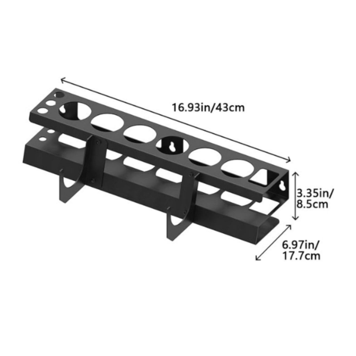 Caulk Tube Holder Space Saving Wall Mounted Caulk Holder Multi Slot for Workshop