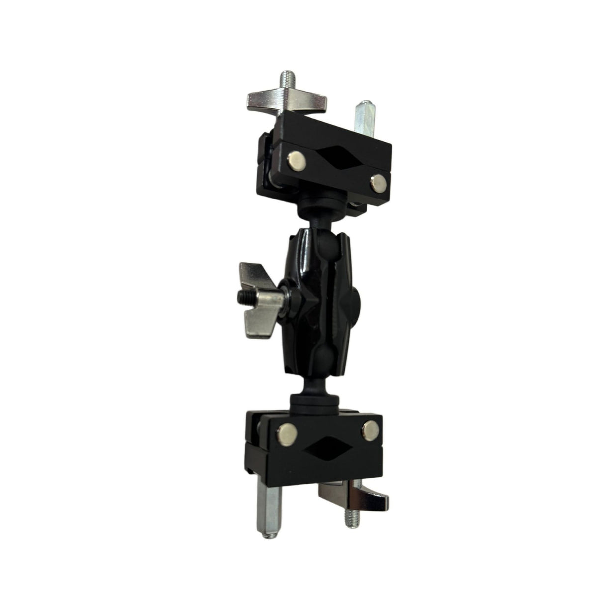 Universal Clamp Mount Adjustable Double Ball Joint Clamp Secure Cymbal Holder Attachment for Stage