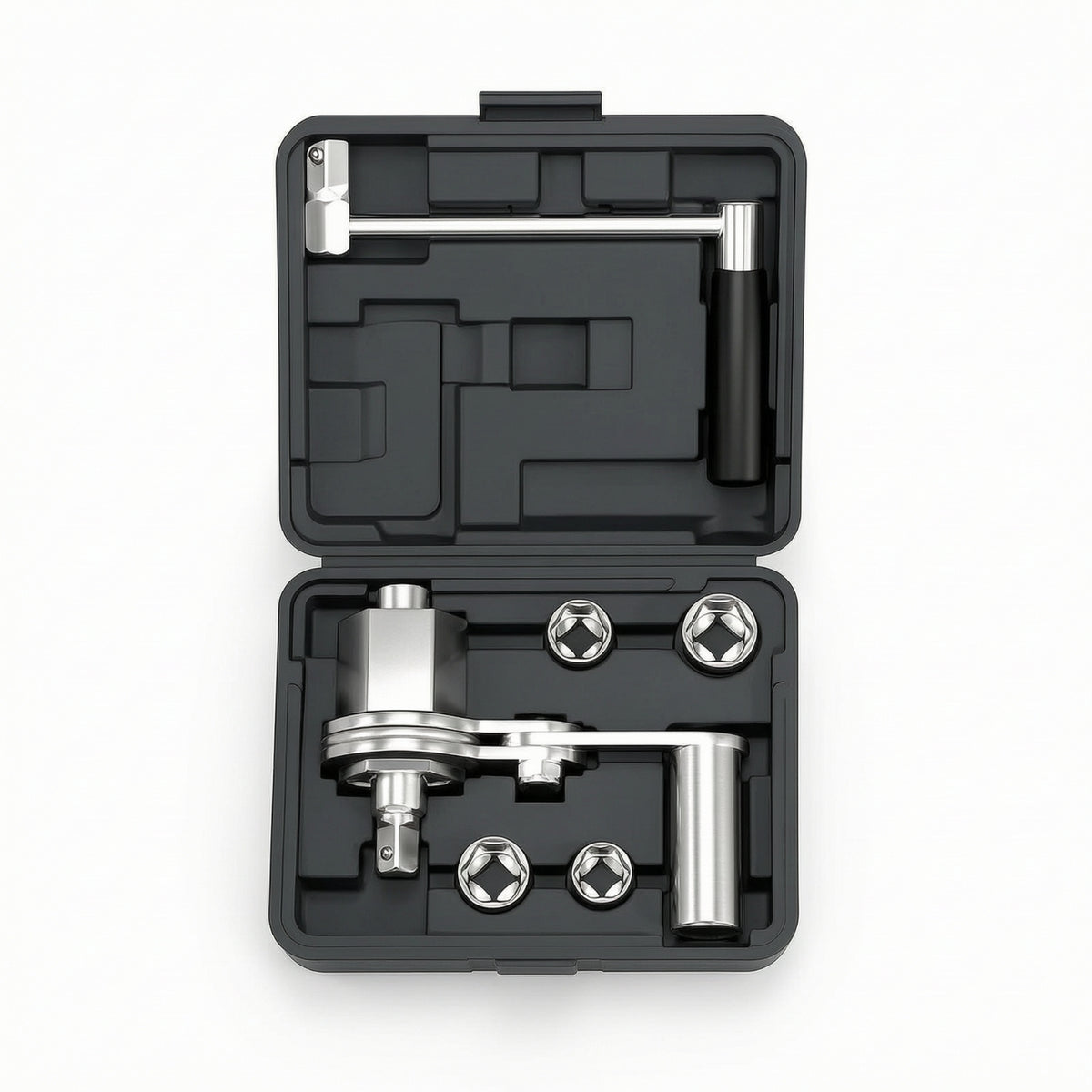 Tire Removal Wrench Kit Heavy Duty Rotational Power Multiplier Portable Tool for Roadside Emergencies