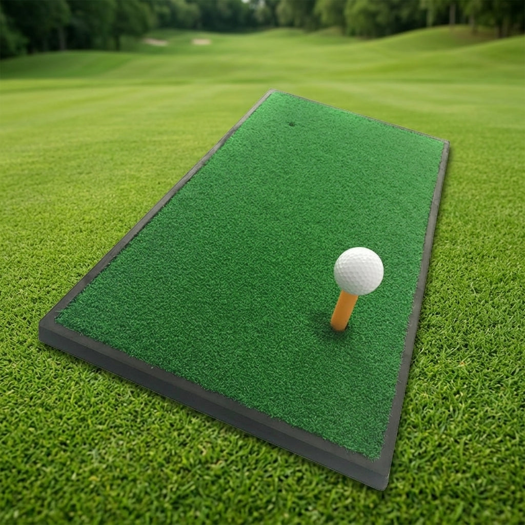 Golf Practice Mat Artificial Turf Rubber Non-Slip Portable Golf Mat Home Garden Indoor Swing Basics
