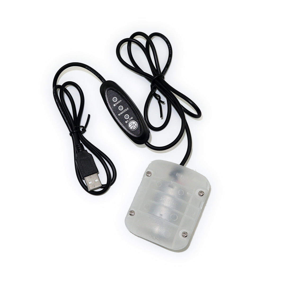 USB 3-Speed R280 Vibration Motor, 5V Black Multi-Mode Massager Motor