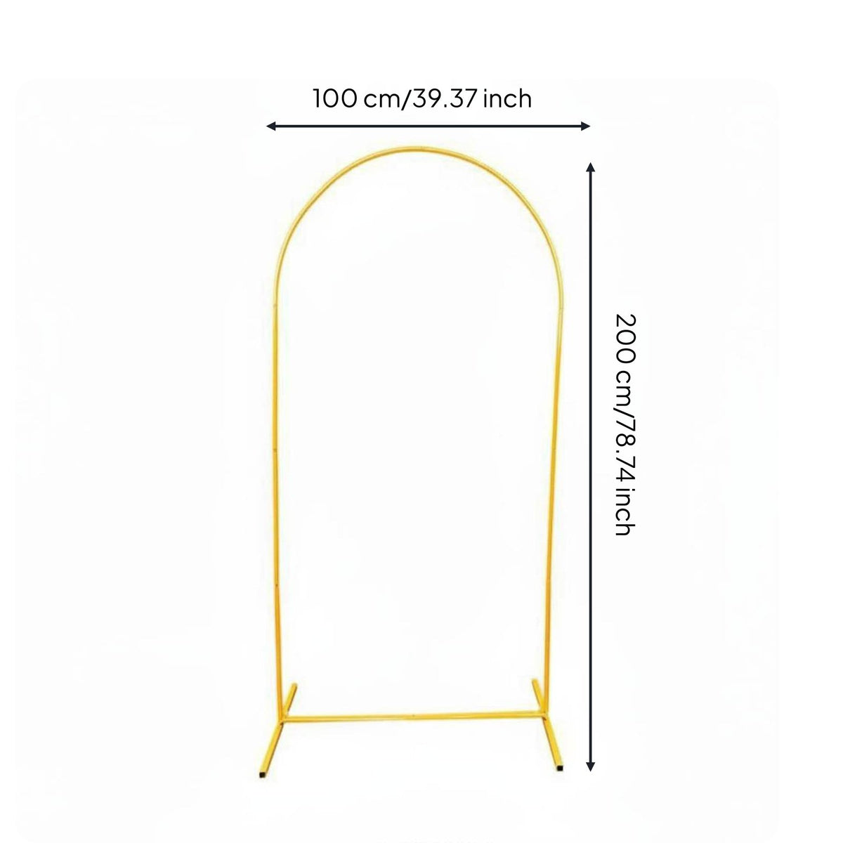 Golden Wedding Arch Wrought Iron Gold Wedding Arch Long-Lasting for Outdoor