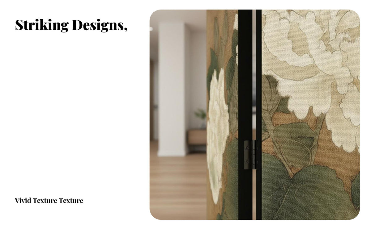 Foldable Design Arched Panel Screen Vintage Aesthetic Room Divider Portable Home Furnishing Freestanding for Apartment Dwellers, Interior Designers, Office Workers, Bedroom, Restaurant