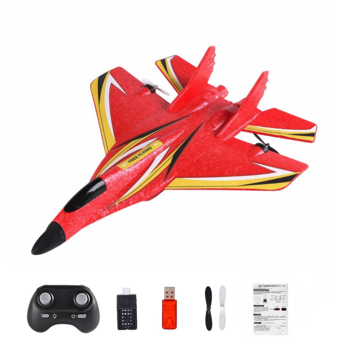 Rc Jet Rechargeable Rc Plane Toy Airplane with Wireless Control Ready-to-Fly Wireless Control Jet Lightweight for Children, Park