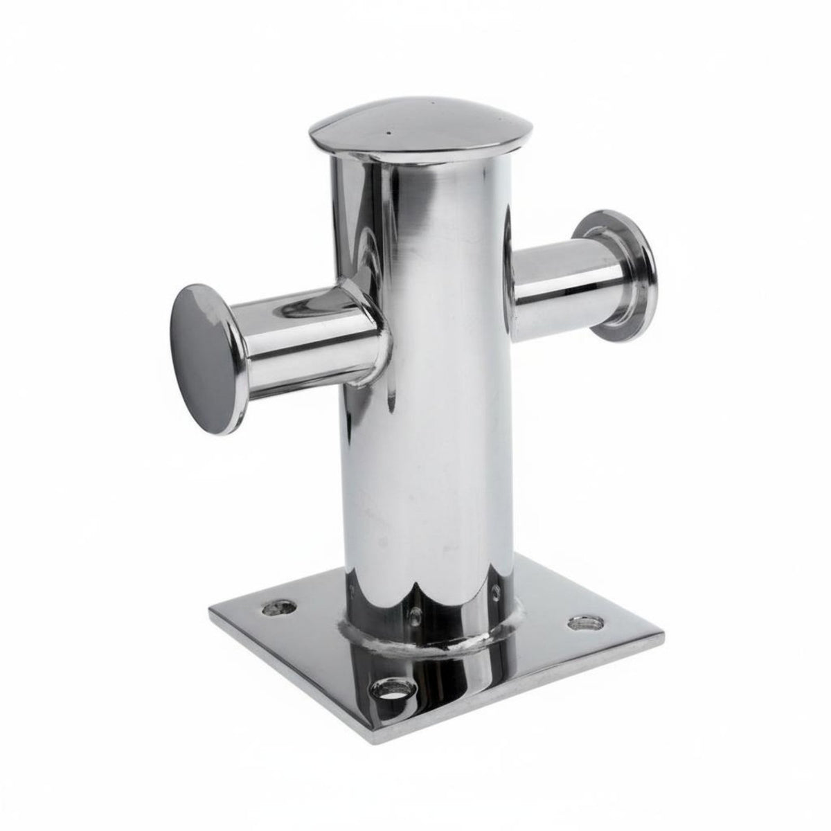 Single Cross Bollard Stainless Steel Docking Bitt Yacht Cross Cleat Long-Lasting Boat Bollard Sturdy Duty for Dock