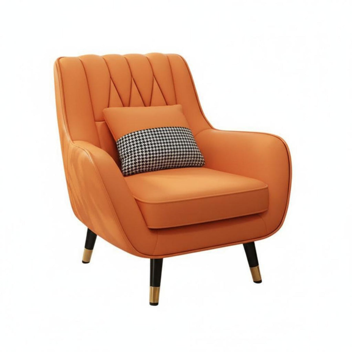 Upholstered Tub Chair Space-Saving Size Upholstered Contoured Rearrest Armchair Thickly Cushioned Ergonomic Rearrest for Adults