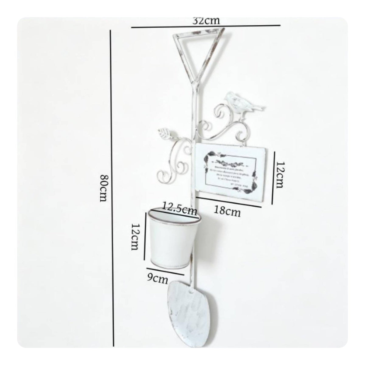 Wall Planter French Design Decorative Iron Planter Easy to Install