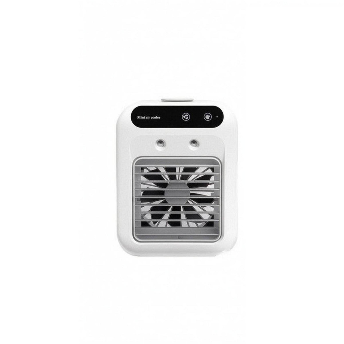 Top-Fill Mini Air Cooler Battery-Powered Portable Air Cooler White Mist Fan Perforated Vent