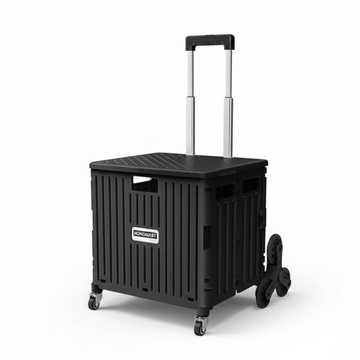65 L Collapsible Rolling Crate Space-Saving Mobile Storage Multi-Purpose