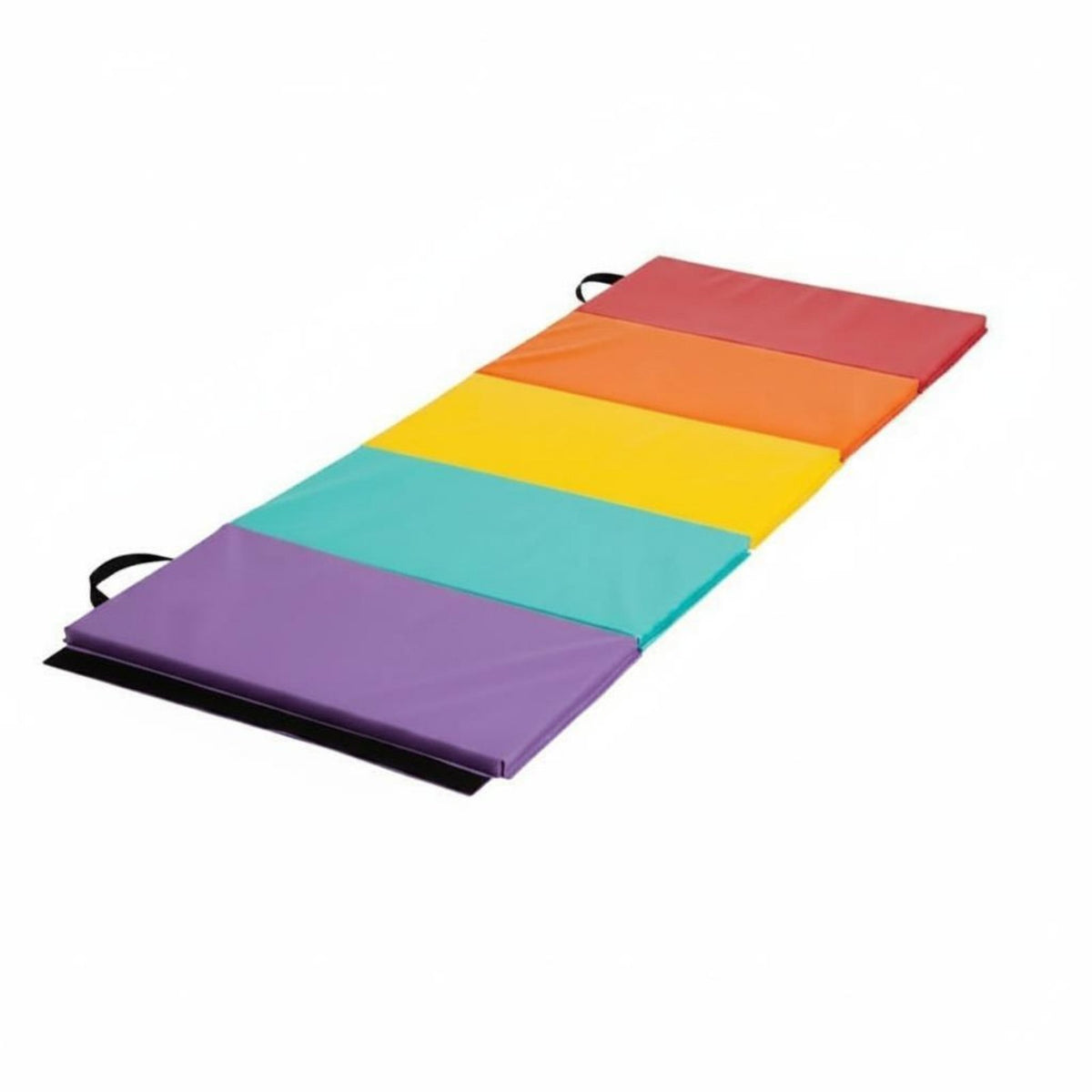 Folding Gymnastics Mat Anti-Tear Foldable Exercise Mat Handles Exercise Equipment for Beginners, Kids