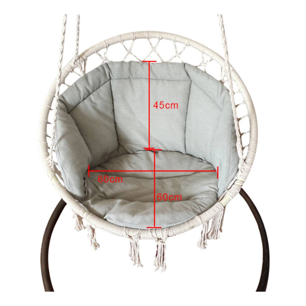 Hanging Basket Cushion Soft Padded Home Furniture Thick for Balcony, Patio