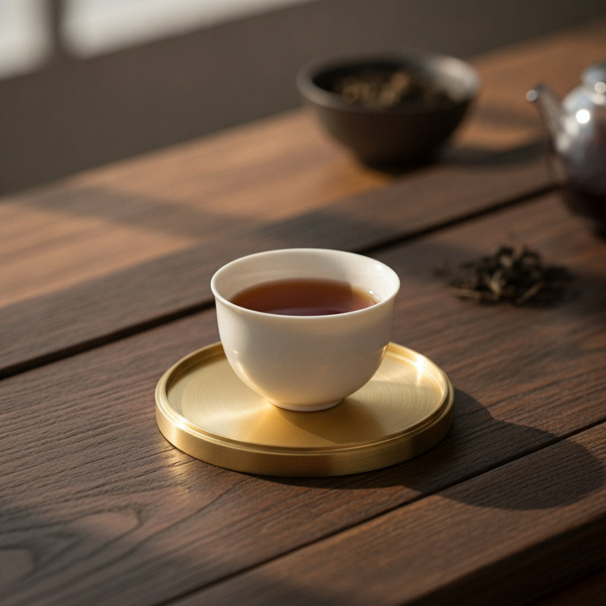Metal Brass Tray Minimalist Cup Coaster Multipurpose Tea Tray Insert Versatile for Tabletop Decor