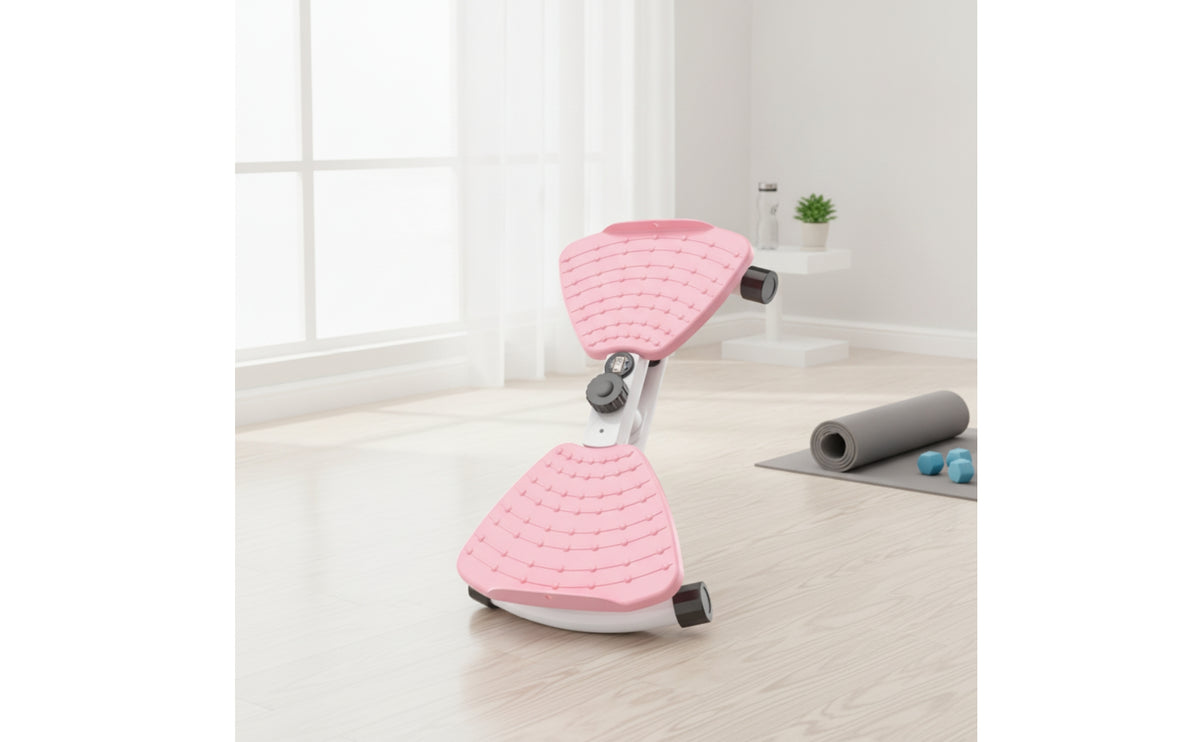 Textured Twisting Board with Digital Display Portable Waist Rotator with Digital Counter Compact Fitness Equipment Low-Profile for Home Gym