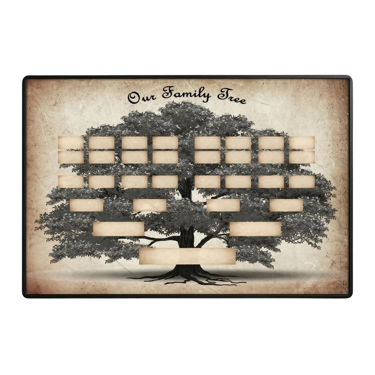 Family Tree Chart Fill in Blank Family Tree Chart Parchment-Style for Families