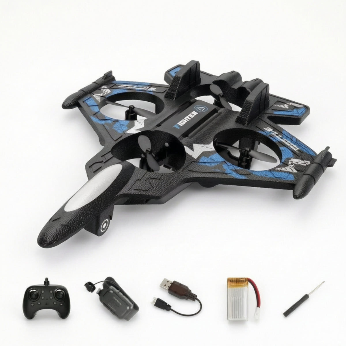 Fighter Plane Lightweight Rc Plane Compact for Backyard, Beginners, Kids