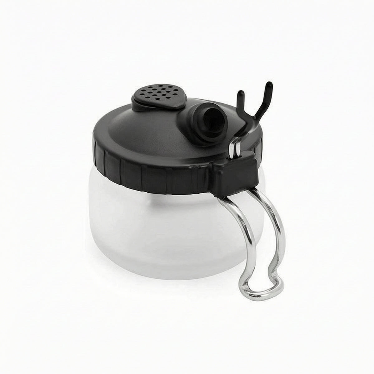 Transparent Airbrush Cleaning Bottle Compact Airbrush Bottle with Cap Sturdy Spill-Proof for Workbench, Workshop