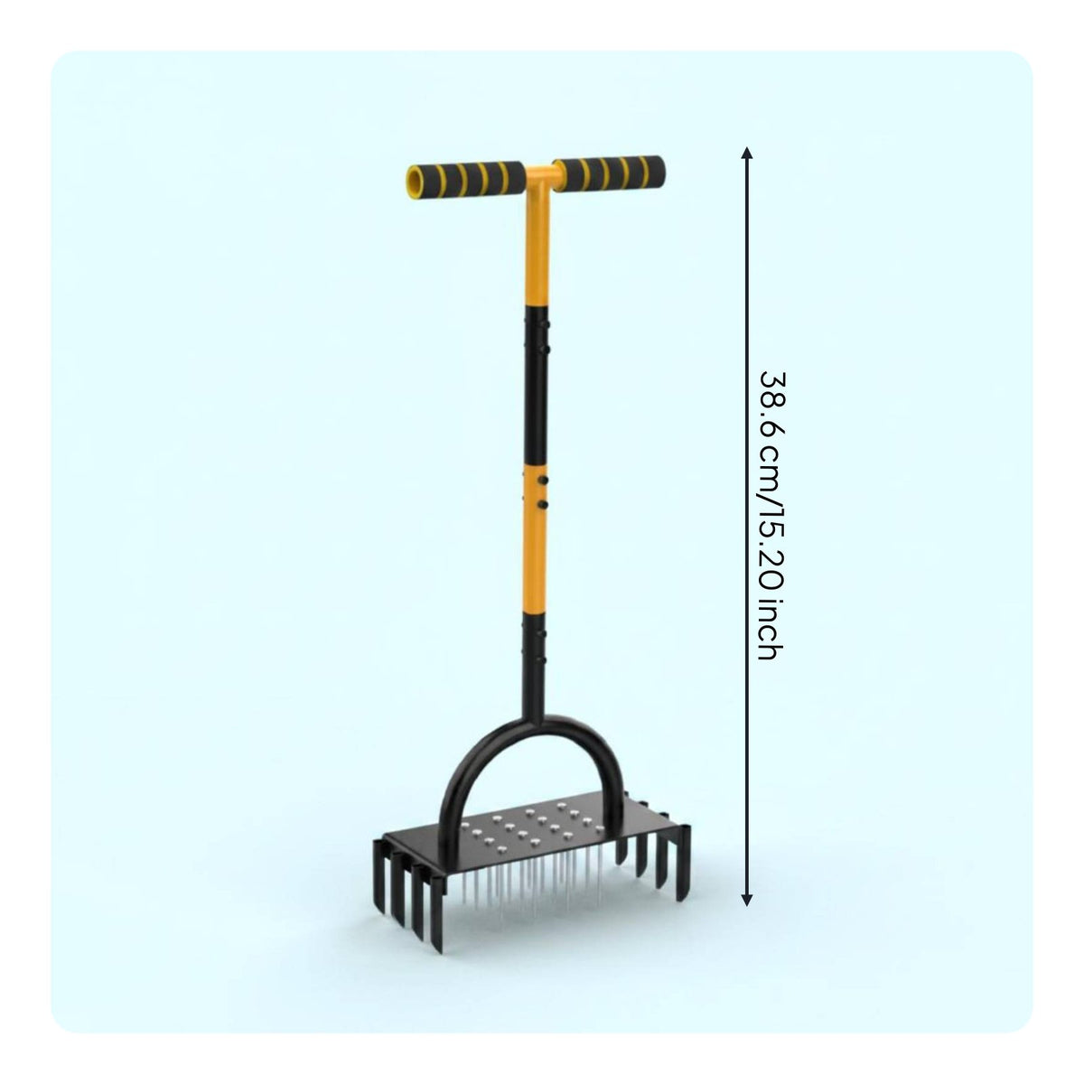 Manual Spike Aerator Improves Drainage Spike Lawn Aerator Easy to Use for Garden