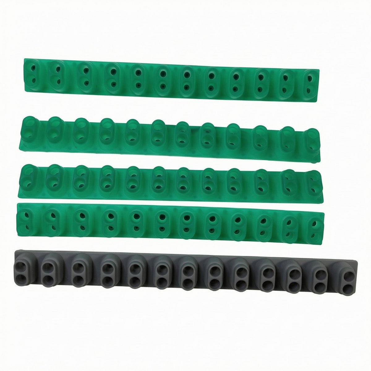 5 Pieces Rubber Connection Strip Flexible Electronic Instrument Part Flat
