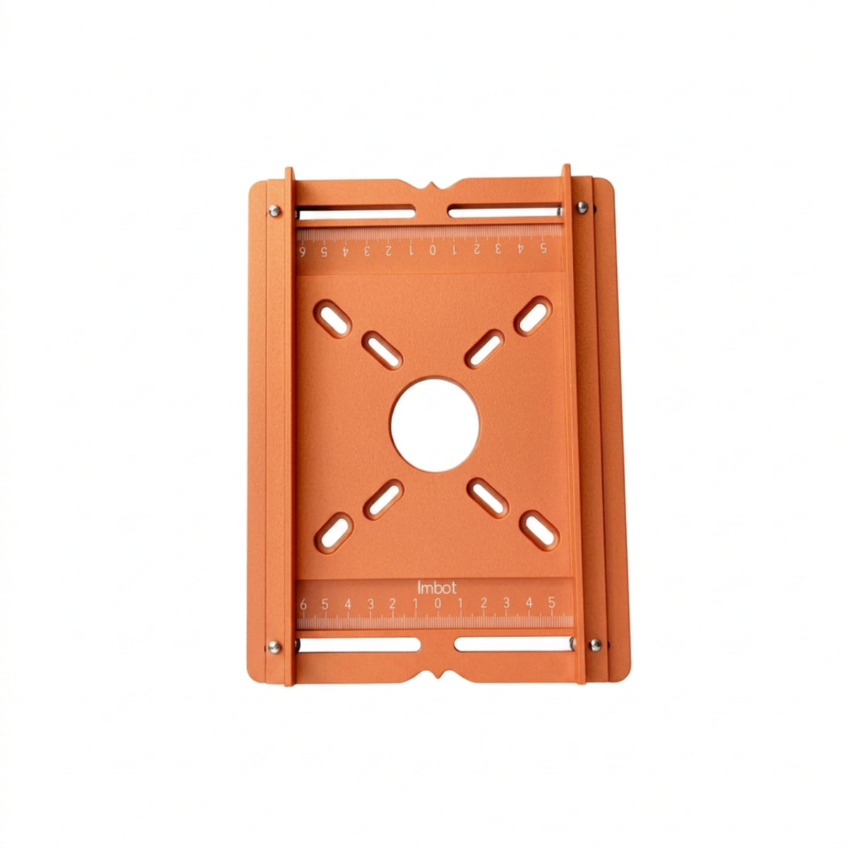 Router Base Plate with Side Rails Accurate Router Template Plate Engraved for Woodworkers, Workshops