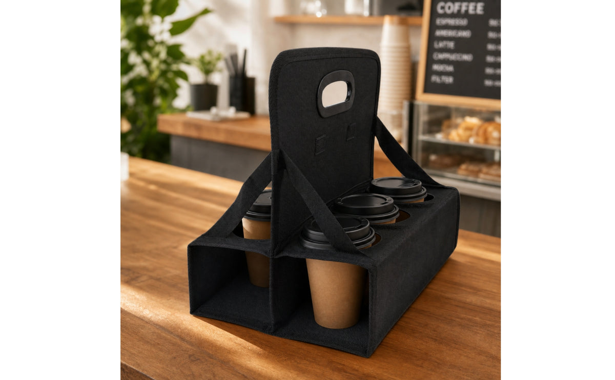 6 Cup Drink Carrier Portable Foldable Drink Carrier Foldable for Commuters, Coffee Runs