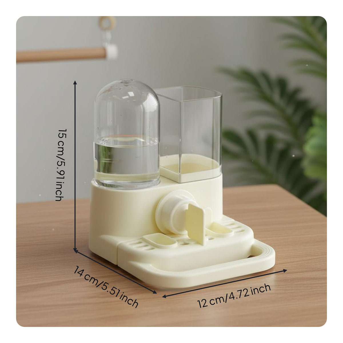 2-in-1 Bird Feeder and Waterer Large Capacity for Aviary
