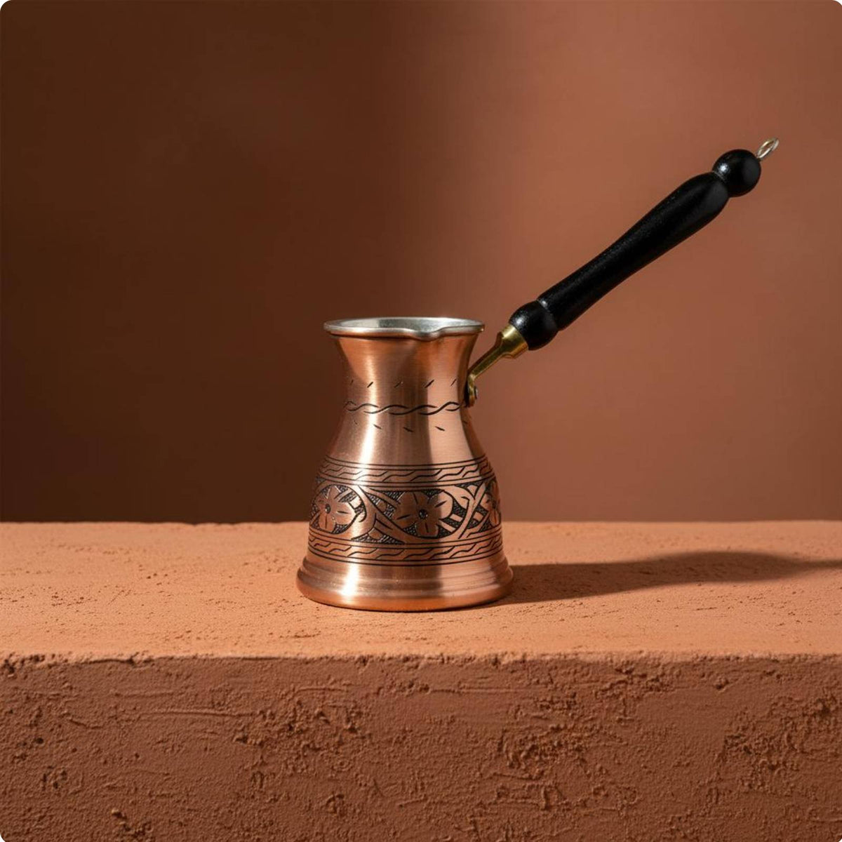 Cezve Authentic Design Handmade Copper Cezve Multi-Purpose for Home Baristas