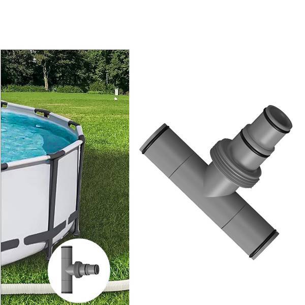Gray Plastic Pool Hose Connector Replacement