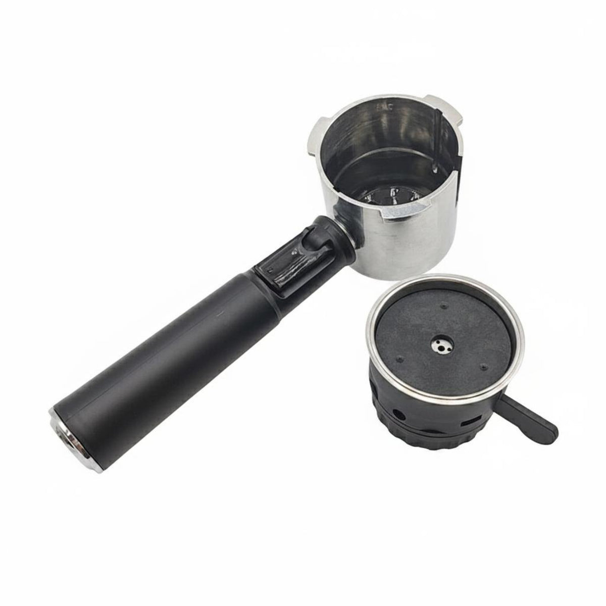 Coffee Brewing Handle Espresso Portafilter Capsule Adapter Filter Holder Food Grade Aluminum Alloy Suitable for Coffee Bar Kitchen Home Use