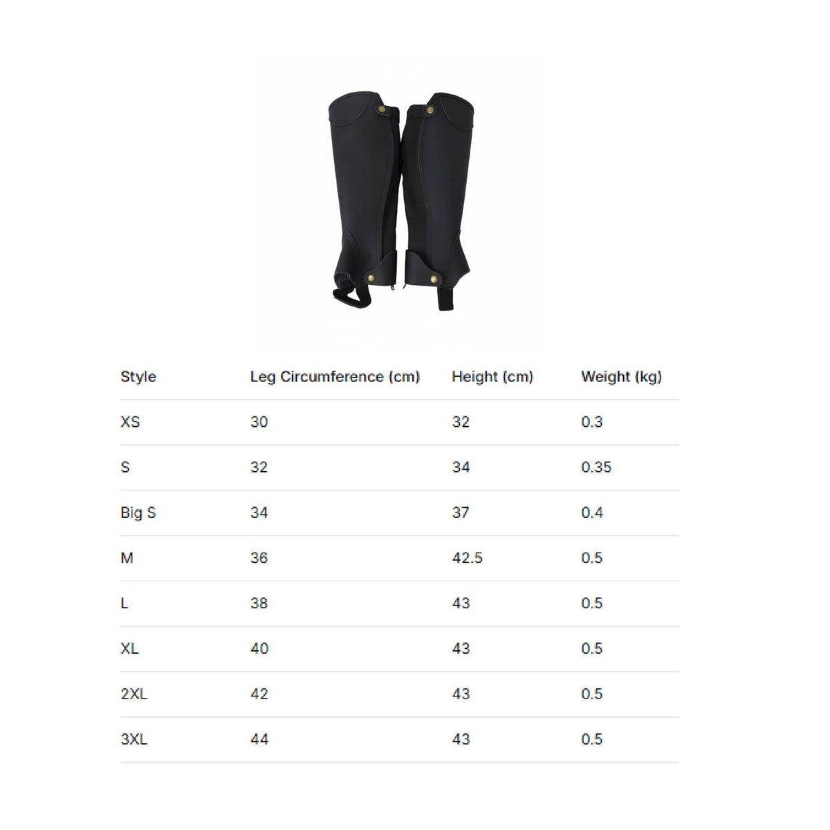 Synthetic Leather Riding Chaps Wear-Resistant Suede Half Chaps for Children
