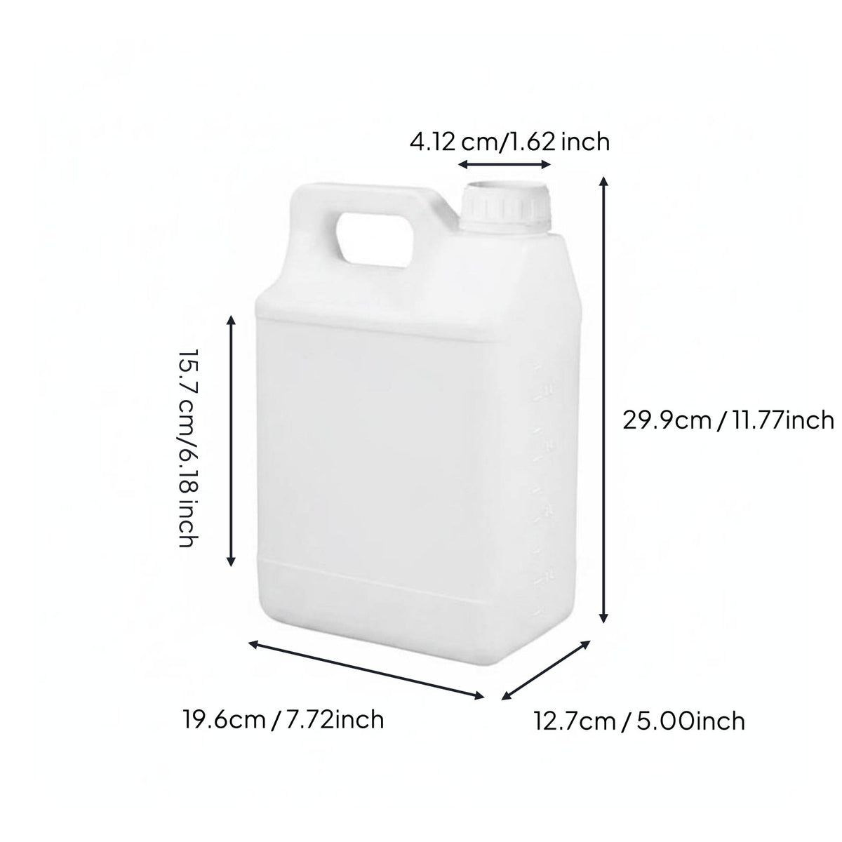 Empty 5kg Plastic Barrel Heavy Duty Large Mouth Jug Built-in Handle