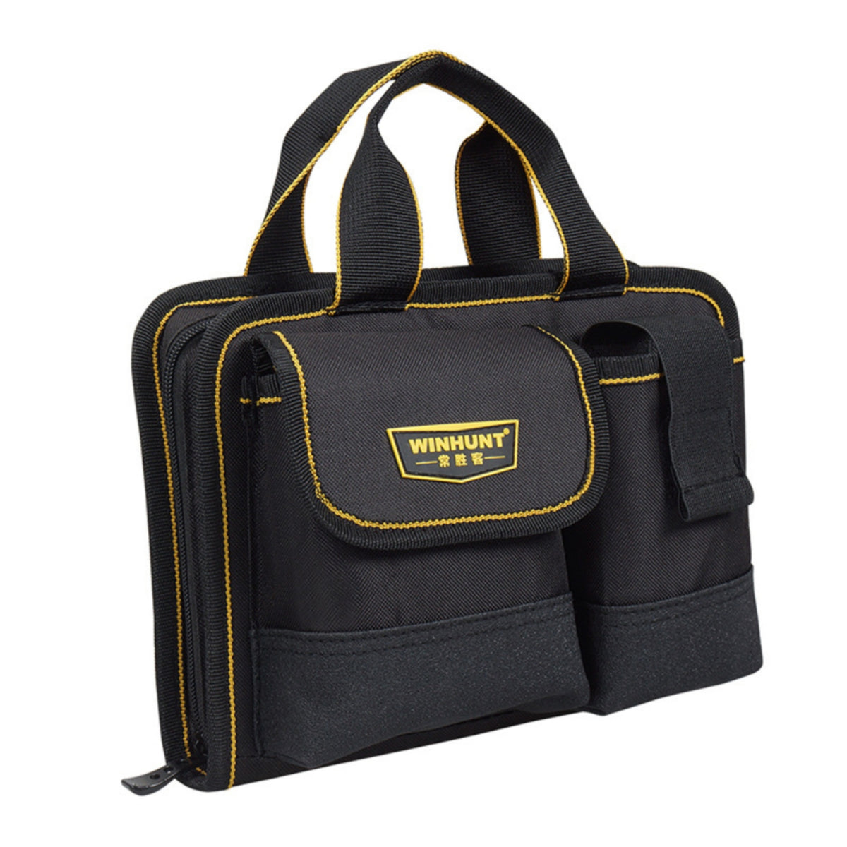 Portable Tool Bag Contrast Stitching Hardware Tote Reinforced