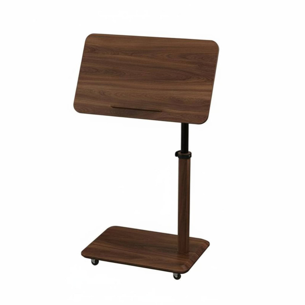Tilting C-Shaped End Table Adjustable Height Indoor Furniture 360-Degree rotate Multi-Purpose for Students, Living Room, Bedroom