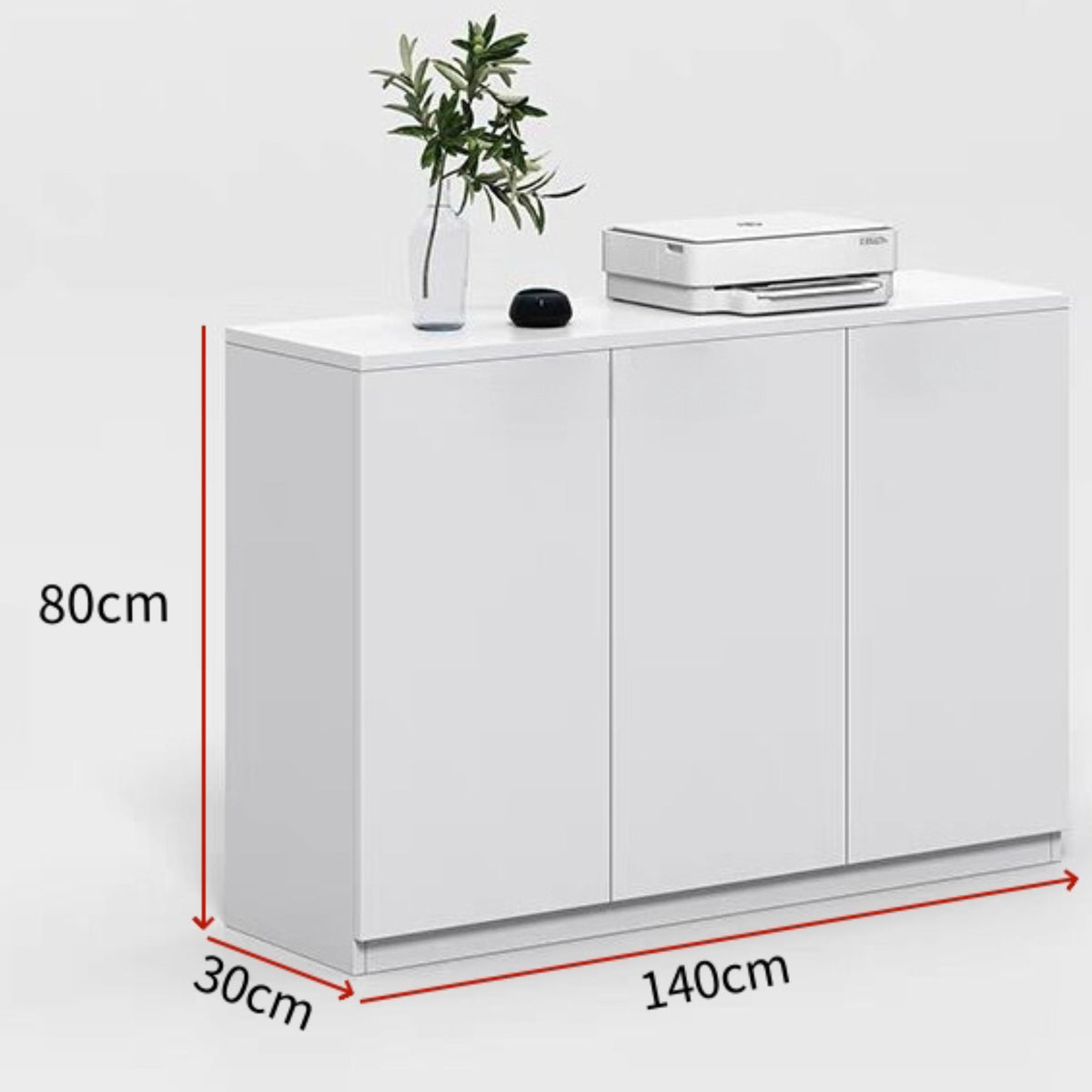 Office Partition Cabinet Storage Credenza Planter Box Room Divider with Adjustable Shelves Tidy Workspace Suitable for Office Reception Area Study Workshop